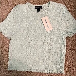 NWT Streetwear Society Pastel Green Ruched Top - Size L